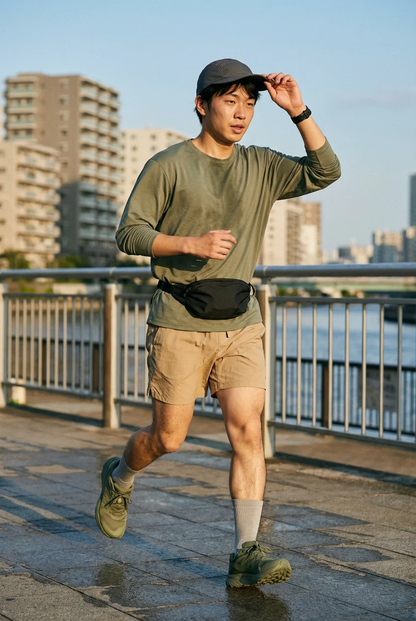 カーゴパンツ メンズ コーデ 完全ガイド　トップス・アウターのバランスと素材選び