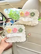車用かわいいペーパーボックス【椅子背面取り付け・多機能・インテリアアクセサリー用】