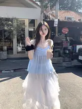 不規則な花柄チュールスカート【フレンチデザイン・Aライン・ボリューム感】