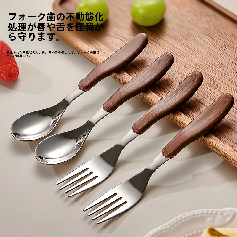 高級ステンレス製フルーツフォークセット：おしゃれな洋食器としてのデザインと実用性
