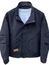 春秋用 メンズ立襟工装ジャケット【大口ポケット・カジュアル・ファッション】