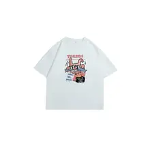 極上の柔らかさコットン半袖Tシャツ【ストリートスタイル・ホワイト・ユニセックス】