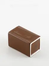 シンプルな陶器製の洗面器【ホテル・民宿用・ブラシカップ】