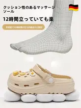 夏用 通気性のあるマタニティサンダル【滑り止め付き・厚底・ビーチ用】（セットアップ対応）
