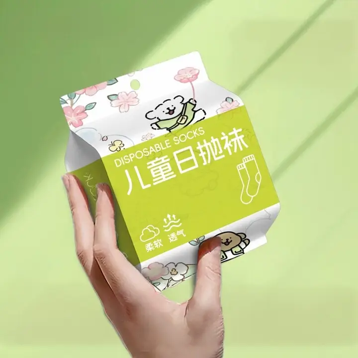 通気性抜群の子供用使い捨てソックス【薄手・抗臭・吸汗・夏用】