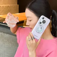 液体シリコン製スマートフォンケース【スタンド付き・ストラップ対応・華奢デザイン】