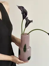 花瓶 ガラス クリア ヴィンテージ 上品 リビング テーブル インテリア 生け花 家庭用