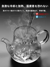 唐丰ガラス茶器セット【透明・フィルター付き・シンプルデザイン・家庭用・オフィス用】