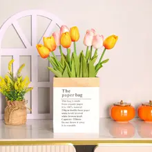 チューリップの造花【インテリア装飾・リビング・玄関用・デスク上に最適】