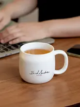 シンプルデザイン 350ML マグカップ【ホワイト・コーヒーカップ・牛乳カップ】