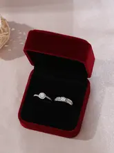 雪花デザインのツイストリング【調整可能・カップル用・結婚式演出用】（セットアップ対応）