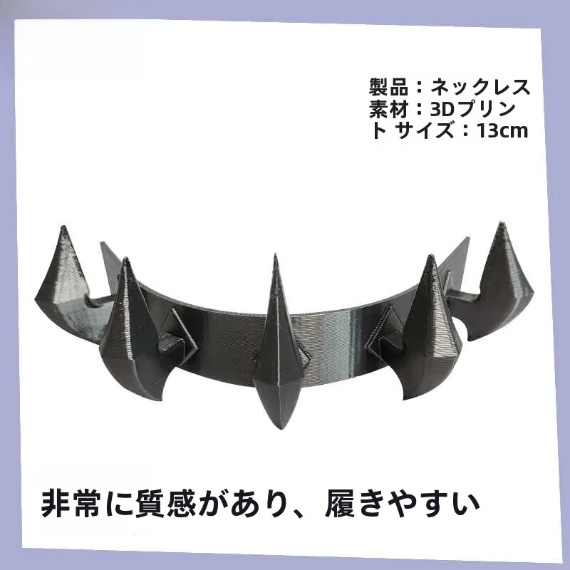 コスプレ用 シャークガール3Dプリント手首アクセサリー：goth girlにふさわしい重宝アイテム