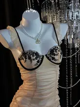 フランス風レース刺繍キャミソールナイトドレス【高級感・セクシー・大人向け】