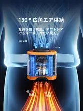 Doublepow 携帯用クリップ扇風機【ウエストクリップ・充電式・夏の暑さ対策・デスク用】