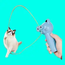 猫用電動おもちゃ【ロープ発射器・解消・回転機能】