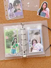 五孔活頁手帳用リフィルカードケース【PP素材・透明・グリッター・ノート内袋対応】