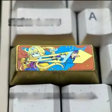 個性的なアニメデザイン！カラフルなチタン合金キートップ【エンターテイメント系・タマイズ可能】