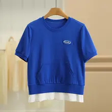 デザイン感溢れる極上の柔らかさTシャツ【二重仕立て・フィット・短袖】（セットアップ対応）