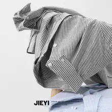 ストライプ柄 メンズシャツ【シンプルデザイン・青春スタイル・文藝風】