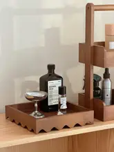 実木製香りのトレイ【キャンドル収納・ヴィンテージデザイン・デスクアクセサリー】