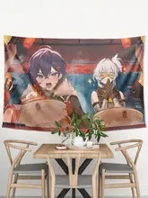 絶区ゼロ11号 創意マン展用背景布【COSプレイ・ゲーム用・タペストリー】