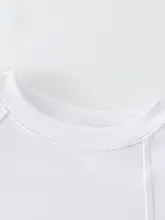 白色 クルーネック 半袖 T  シャツ【女性用・夏・フィット・シンプルデザイン】