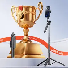 JIAHUACAI 多機能スマートフォンスタンド【ポータブル・三脚・アウトドア用・金属製・撮影対応】
