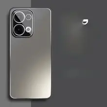 OPPO Reno 13 / Reno 13 Pro用 アルミ合金製マット仕上げケース【レンズ保護付き・全包型・男性向け・防落設計】
