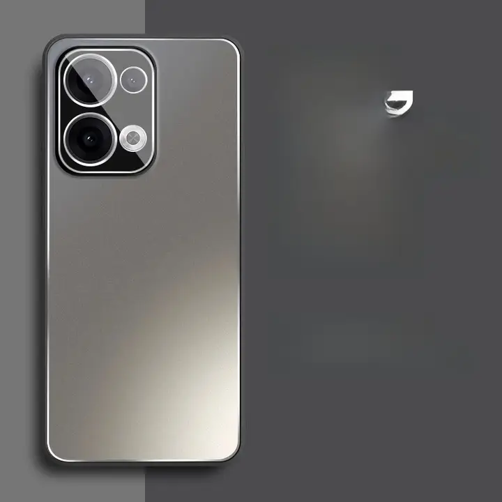 OPPO Reno 13 / Reno 13 Pro用 アルミ合金製マット仕上げケース【レンズ保護付き・全包型・男性向け・防落設計】