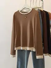 春季向け ゆったり着られる長袖Tシャツ【デロン生地・体型カバー・柔らかさ】（セットアップ対応）