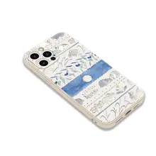 カートゥーンレトロ可愛いウサギイラストの液体シリコン全包スマホケース【iPhone 14・Apple 15・Huawei P50・Xiaomi 13対応】