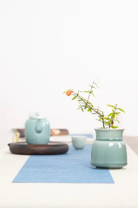六君子茶道セット【黒檀木製・茶針・茶夹子付き・家庭用】