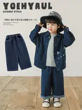 子供用デニムパンツ【フィット・ストレート・サンドウォッシュ仕上げ】