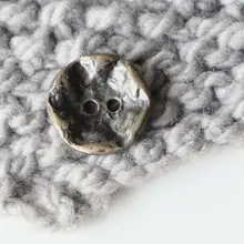 ヴィンテージ風 青銅色メタルボタン【15mm・英国テキスタイルガーデン・加工感】
