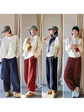 デザインのダイヤモンドキルティングパンツ【コットン素材・女性用・スリム効果】（セットアップ対応 ）