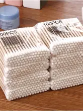 耳掃除用使い捨てコットン棒【ダブルヘッド・化粧用・家庭用】