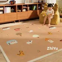 子供部屋やリビングに最適！洗浄不要のかわいい音吸収ラグ【読書エリア向け】