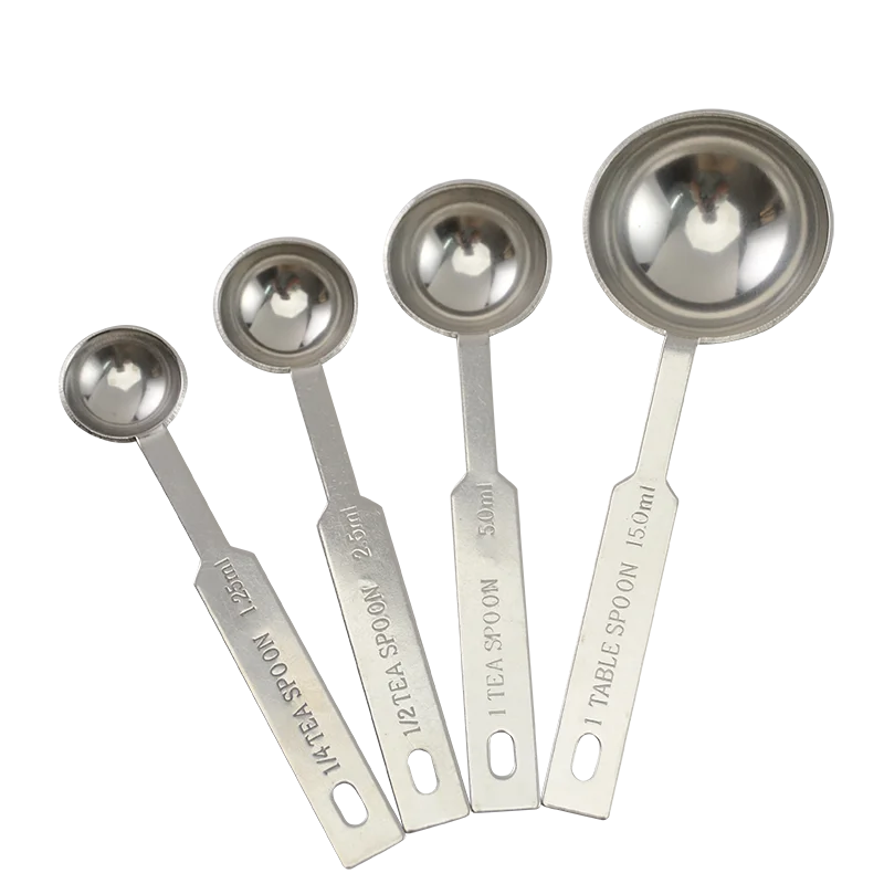 ステンレス製計量スプーン【目盛り付き・調味料・粉ミルク用】
