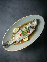 高級陶器製 魚用平皿【電子レンジ・オーブン対応・浅皿】
