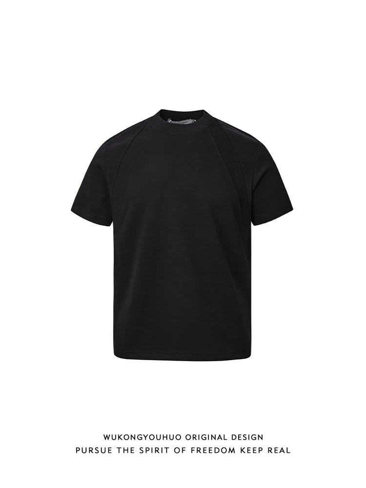 オーストラリア産アクリル空気層Tシャツ：ボックスシルエットで抗皺・親肤性を実現