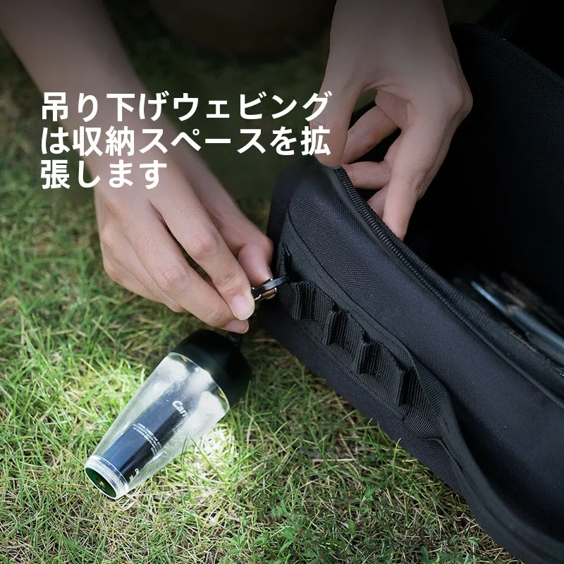 ブラックドッグ キャンプ折りたたみ収納バッグ：子連れでの荷物管理に最適なアウトドアバッグ