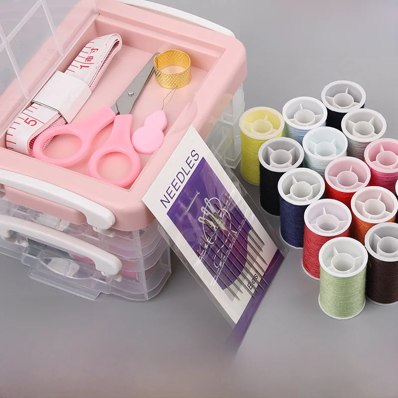 家庭用ミニ裁縫セット：DIYで簡単な布製品づくりを実現する多機能収納キット