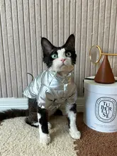 HOiii PET 冬用太空銀中綿ジャケット【厚手・暖かい・デヴォン猫用】