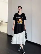 体型をカバーするエレガントな夏のワンピース【半袖・ゆったり・マタニティ対応・フレンチスタイル】（セットアップ対応）