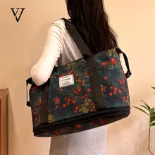 大容量オックスフォード布製旅行バッグ【学生用・軽量・衣服収納】