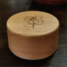 木製ミュージックボックス【刻印可能・ミニサイズ・ジャスミンの花のメロディ】