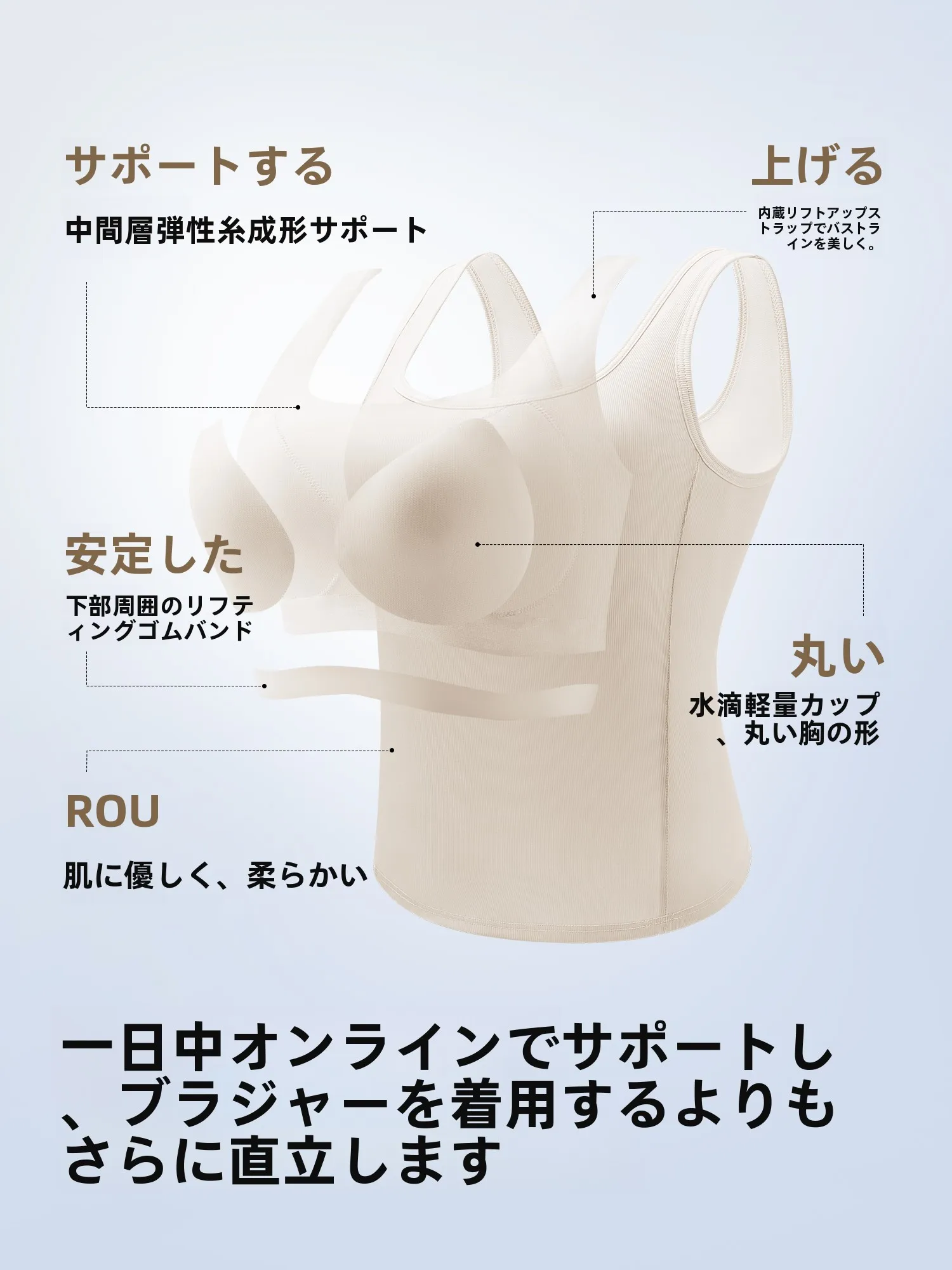 夏用涼感キャミソールブラトップはナイトブラの代わりに最適か？