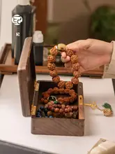鍵付き無垢材の文房具収納ボックス【高級感のあるコレクションボックス・防塵設計】