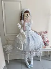 白糖少女デザインの軽やかな花嫁風Lolitaワンピース【ジャンパースカート・ノースリーブ】
