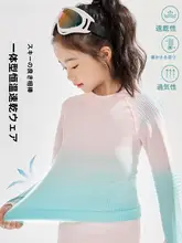 女児用一体型スキーウェア【冬用・保温・スポーツ】（セットアップ対応）